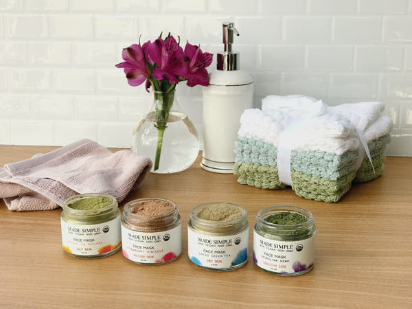 Strawberry Hibiscus Face Mask for Mature Skin - Certified Organic, Vegan & Cruelty-free