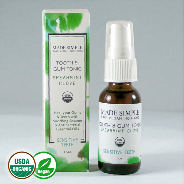 Spearmint Clove Tooth & Gum Tonic - Certified Organic, Vegan & Cruelty-free-0